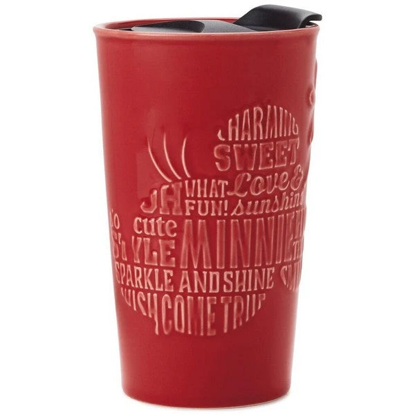 Hallmark Disney Minnie Mouse Words Silhouette Travel Mug 3 Hallmark Disney Minnie Mouse Words Silhouette Travel Mug