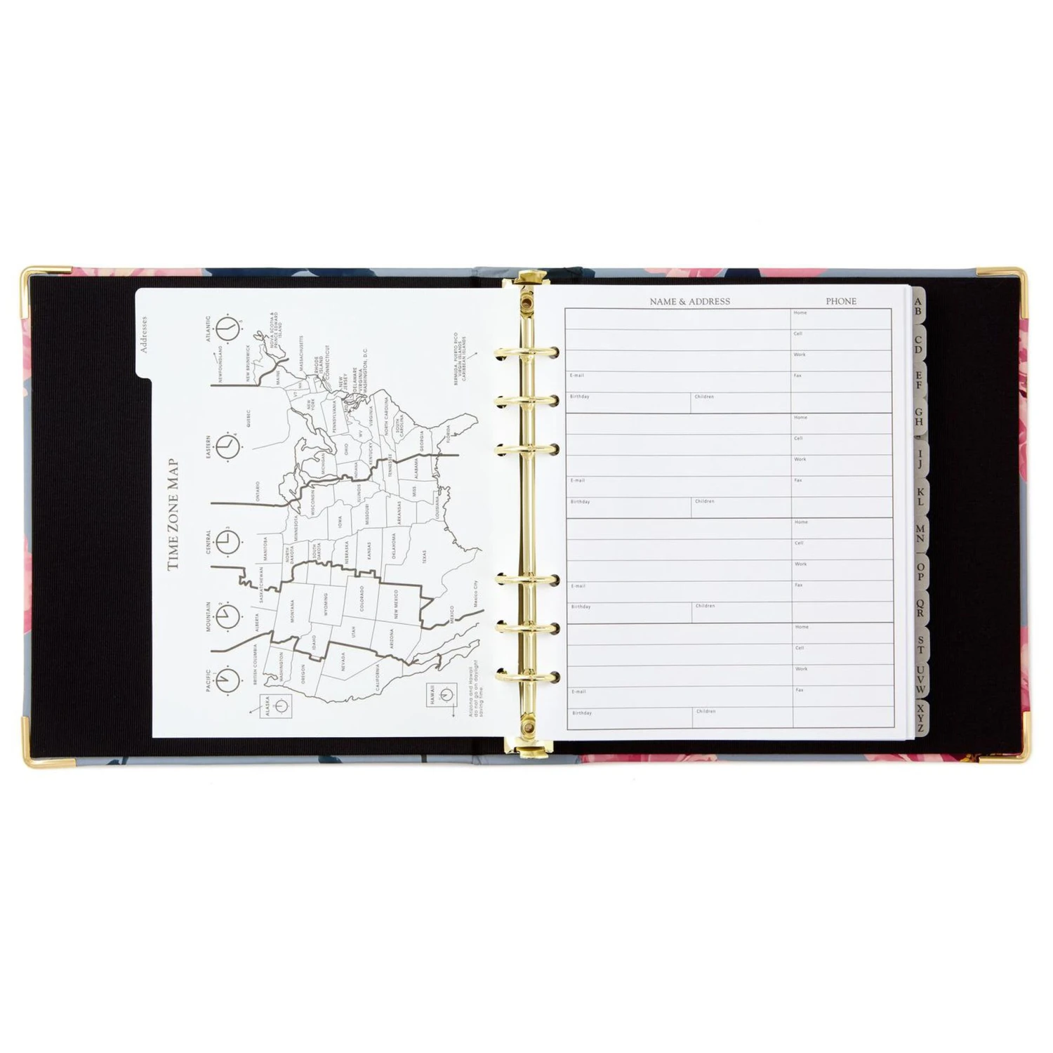 Hallmark Pink Peonies On Gray Address Book 4 Hallmark Pink Peonies On Gray Address Book - Image 2