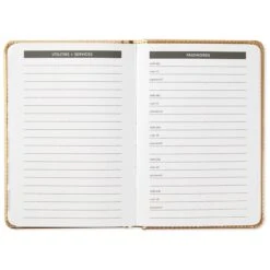 Hallmark Satin Gold Address Book 7 Hallmark Satin Gold Address Book -Hallmark 0001ADD1874 3