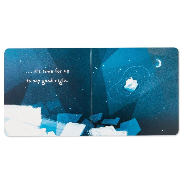 Hallmark A Starry Good Night Board Book And Polar Bear Lovey Blanket Set 4 Hallmark A Starry Good Night Board Book And Polar Bear Lovey Blanket Set - Image 2