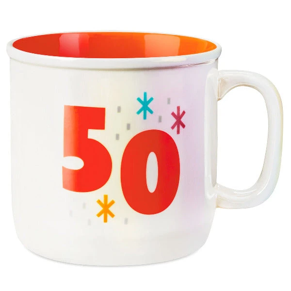 Hallmark 50 Mug, 16 Oz. 3 Hallmark 50 Mug, 16 Oz.