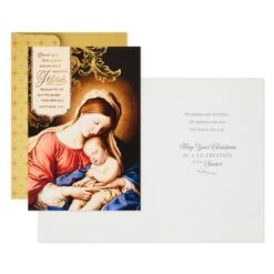 Hallmark Mary And Child Religious Boxed Christmas Cards, Pack Of 16 -Hallmark 0001DSH1010 2