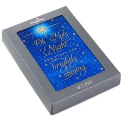 Hallmark Oh Holy Night Religious Boxed Christmas Cards, Pack Of 12