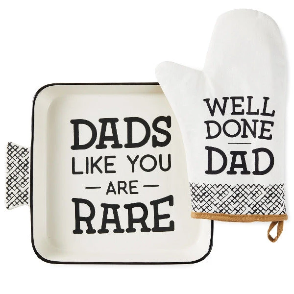 Hallmark Grilling Dad Oven Mitt And Platter Gift Set 3 Hallmark Grilling Dad Oven Mitt And Platter Gift Set