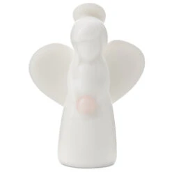 Hallmark Rose Quartz Angel Of Love Mini Angel Figurine, 2"