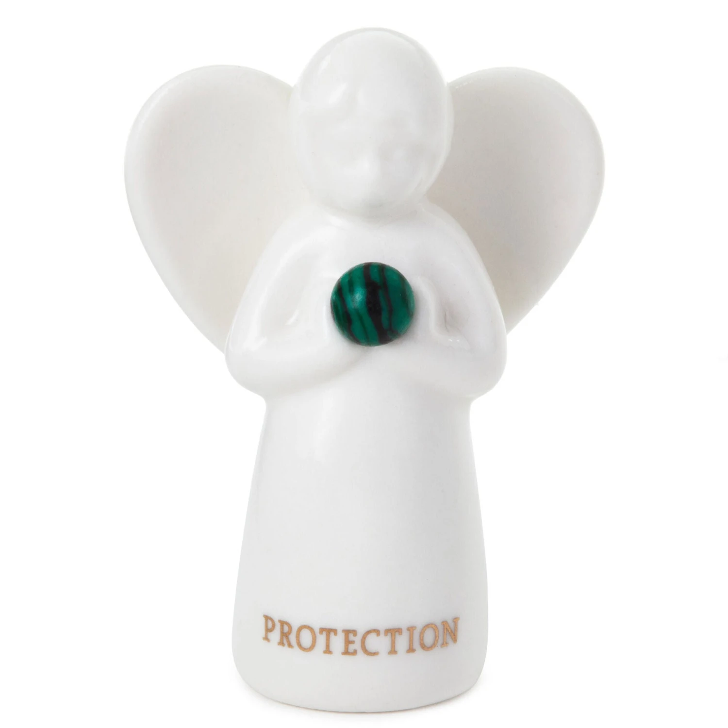 Hallmark Malachite Angel Of Protection Mini Angel Figurine, 2" 3 Hallmark Malachite Angel Of Protection Mini Angel Figurine, 2"