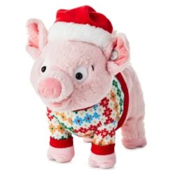 Hallmark Season's Squealings Pig Plush With Sound And Motion, 10"
