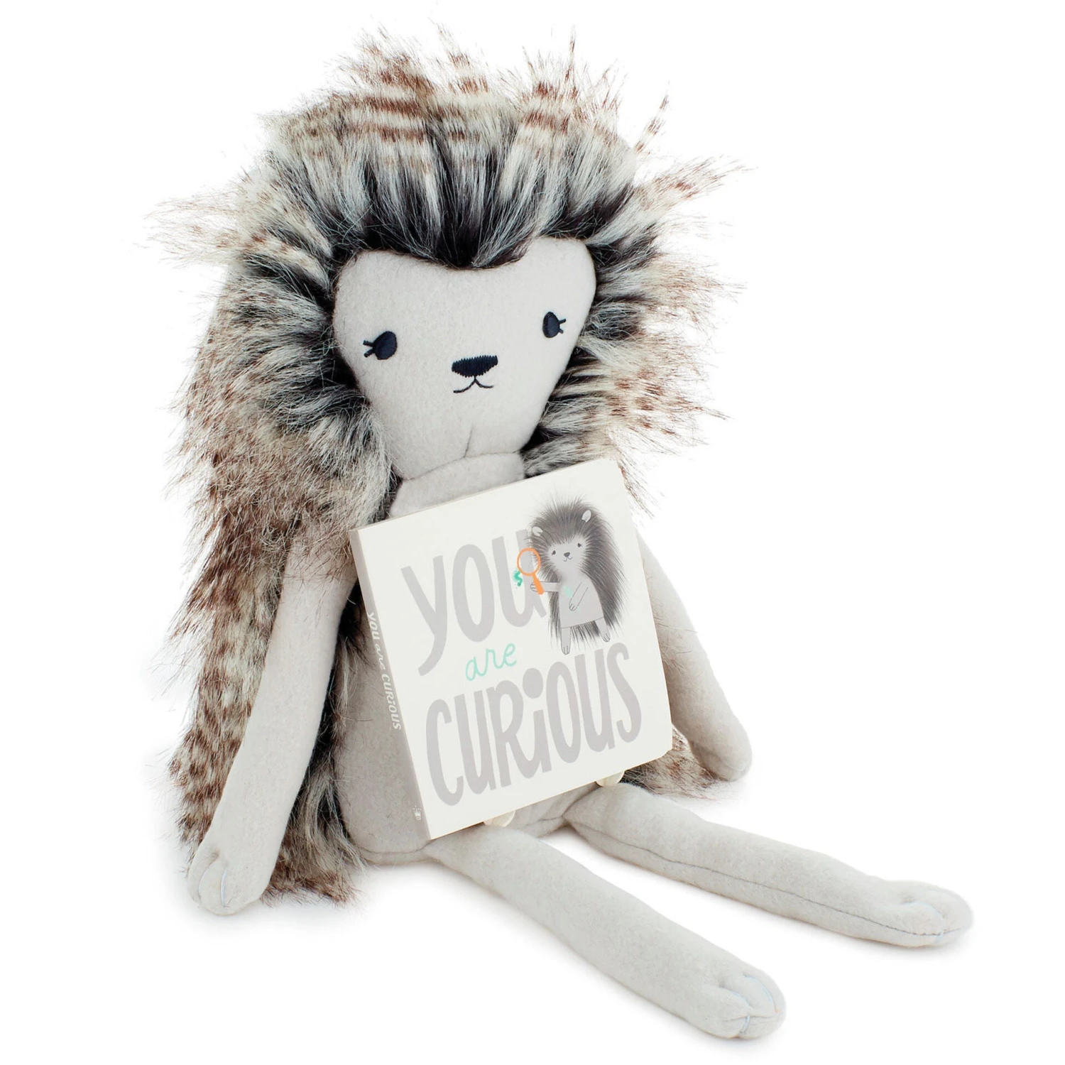 Hallmark MopTops Porcupine Stuffed Animal With You Are Curious Board Book 3 Hallmark MopTops Porcupine Stuffed Animal With You Are Curious Board Book