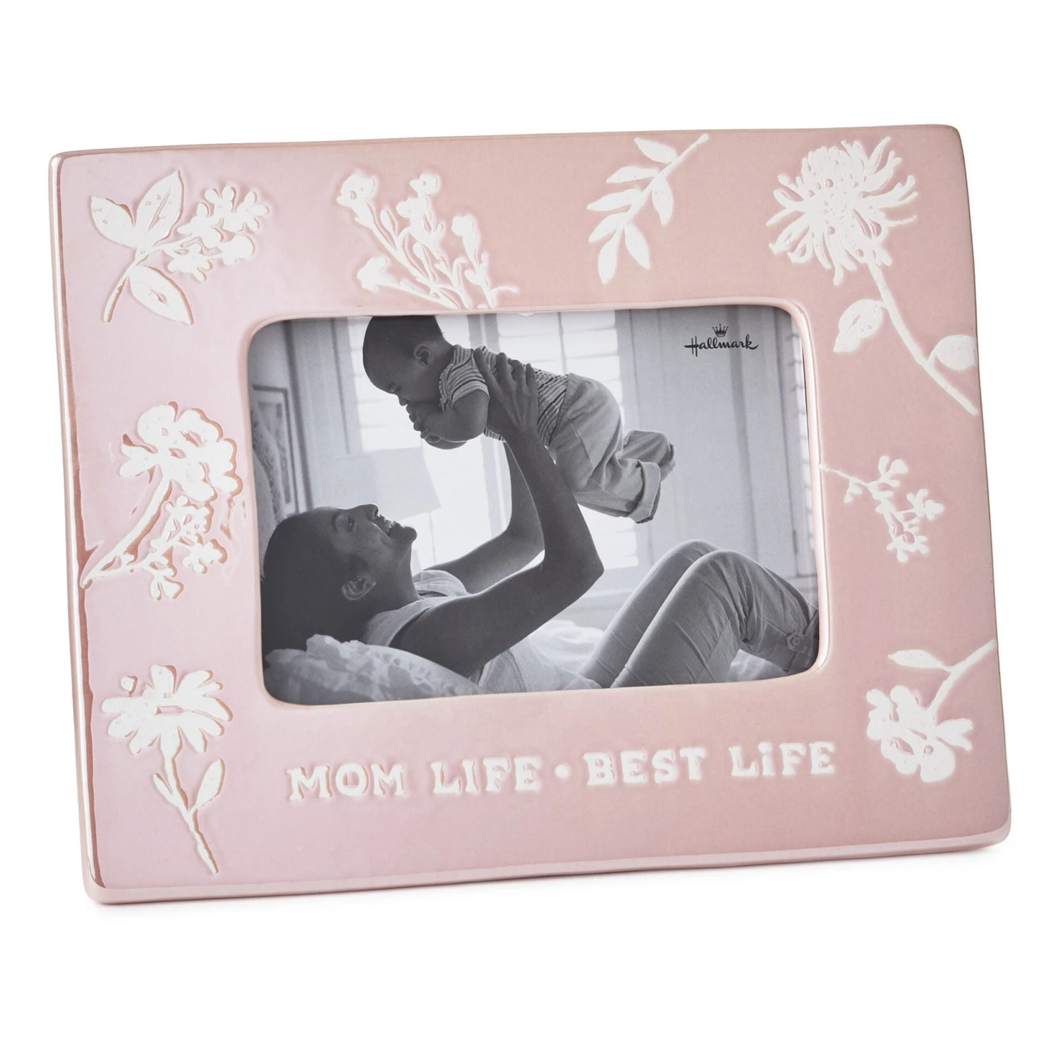 Hallmark Mom Life Best Life Iridescent Picture Frame Holds 4"x 6" Photo 3 Hallmark Mom Life Best Life Iridescent Picture Frame Holds 4"x 6" Photo