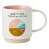 Hallmark Get Through The Day Pie Chart Funny Mug, 16 Oz. -Hallmark 0001MUG3525