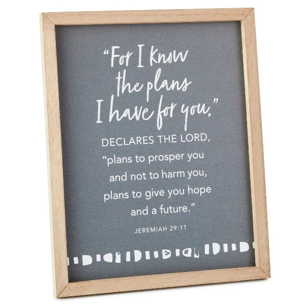 Hallmark The Plans I Have For You Framed Quote Sign, 8x10 3 Hallmark The Plans I Have For You Framed Quote Sign, 8x10
