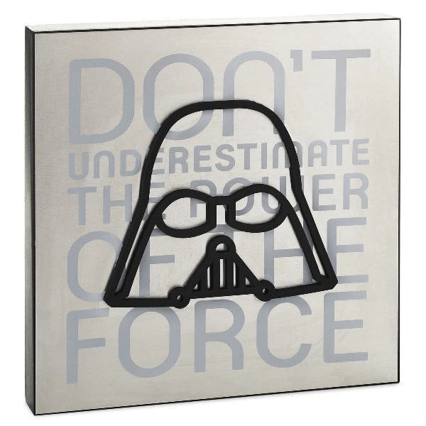 Hallmark Star Wars™ Darth Vader™ Power Of The Force Wood Quote Sign 3 Hallmark Star Wars™ Darth Vader™ Power Of The Force Wood Quote Sign