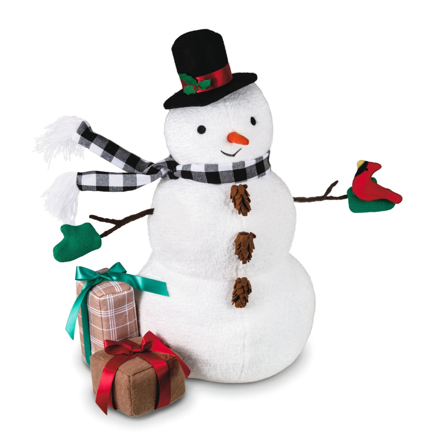 Hallmark Snowman And Gifts Mixed Materials Figurine, 17.25" 3 Hallmark Snowman And Gifts Mixed Materials Figurine, 17.25"