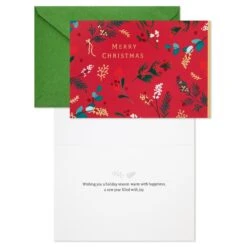 Hallmark Holiday Berries And Greenery Boxed Christmas Cards, Pack Of 16 -Hallmark 0001XPX1279 2