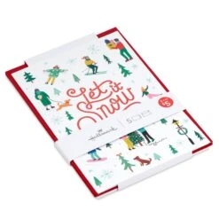 Hallmark Let It Snow Packaged Christmas Cards, Set Of 5