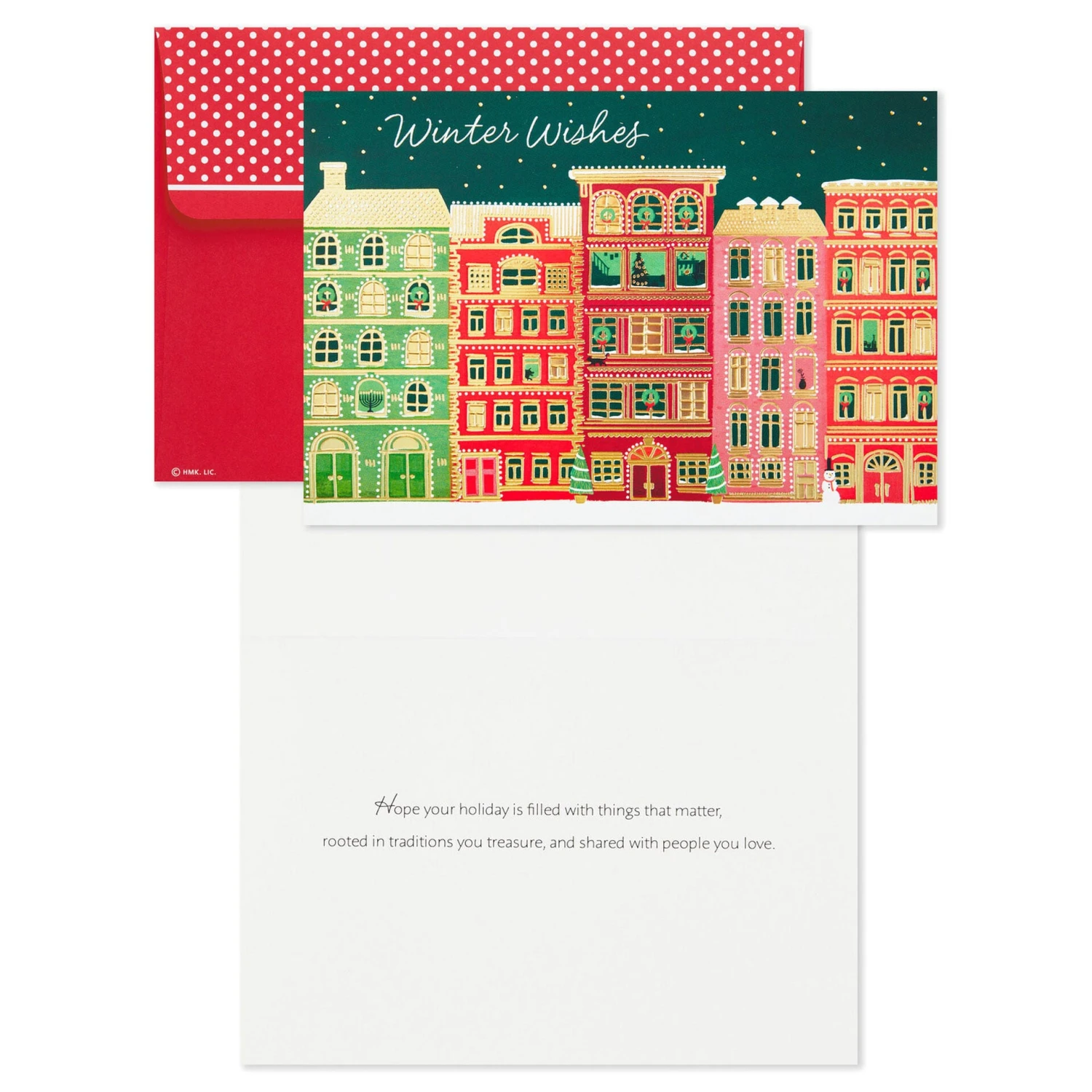 Hallmark Festive City Apartments Boxed Christmas Cards, Pack Of 16 4 Hallmark Festive City Apartments Boxed Christmas Cards, Pack Of 16 - Image 2