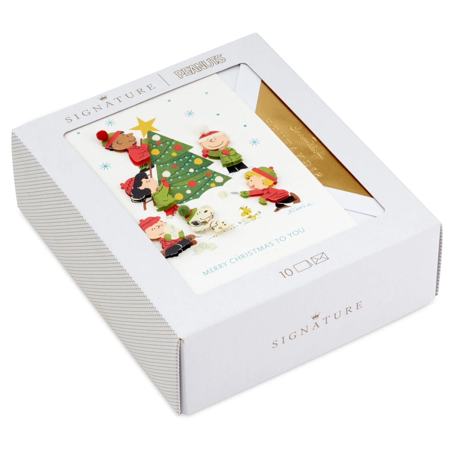 Hallmark Peanuts® Christmas Tree Decorating Boxed Christmas Cards, Pack Of 10 3 Hallmark Peanuts® Christmas Tree Decorating Boxed Christmas Cards, Pack Of 10