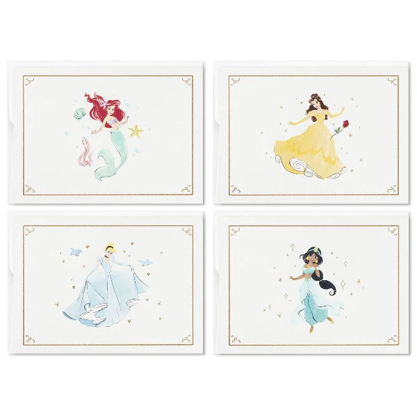Hallmark Disney Princess Assorted Boxed Blank Note Cards Multipack, Pack Of 24 3 Hallmark Disney Princess Assorted Boxed Blank Note Cards Multipack, Pack Of 24