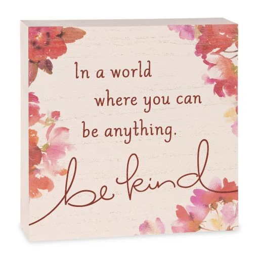 Hallmark Be Kind Wood Quote Sign, 7.75x7.75 3 Hallmark Be Kind Wood Quote Sign, 7.75x7.75
