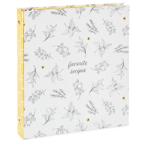 Hallmark Yellow Honeycomb Recipe Organizer Book 3 Hallmark Yellow Honeycomb Recipe Organizer Book