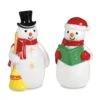 Hallmark 20th Anniversary Snowman Salt And Pepper Shakers, Set Of 2 2 Hallmark 20th Anniversary Snowman Salt And Pepper Shakers, Set Of 2 -Hallmark 1XKT5065