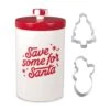 Hallmark Cookie Jar And Cookie Cutters Christmas Gift Bundle, Set Of 3