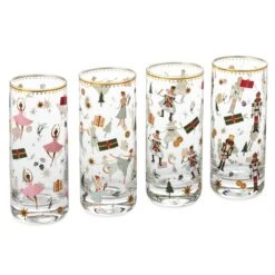 Hallmark Nutcracker Ballet Drinking Glasses, Set Of 4