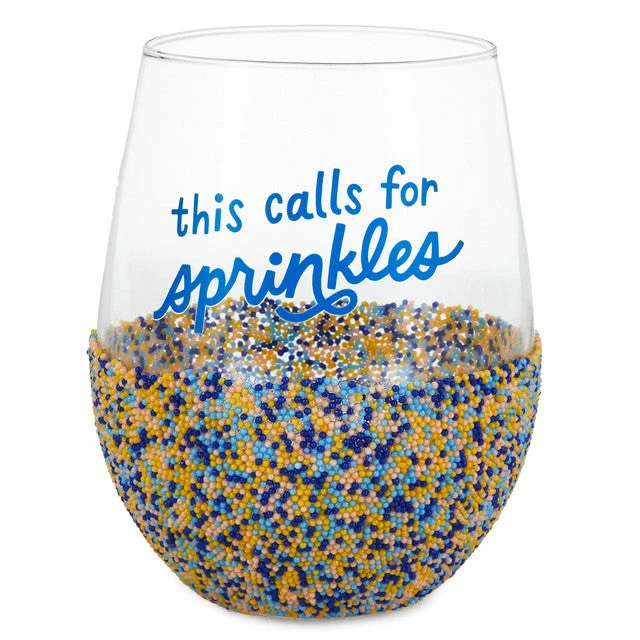 Hallmark Sprinkle Dip Wine Glass, 16 Oz. 3 Hallmark Sprinkle Dip Wine Glass, 16 Oz.