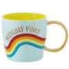 Hallmark Birthday Vibes Blue Rainbow Giant Mug, 67 Oz. -Hallmark Birthday Vibes Blue Rainbow Giant Coffee Mug 1BIR1179 01