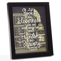 Hallmark Harry Potter™ Friendship And Bravery Hermione Granger™ Framed Quote Sign, 8" X 10"
