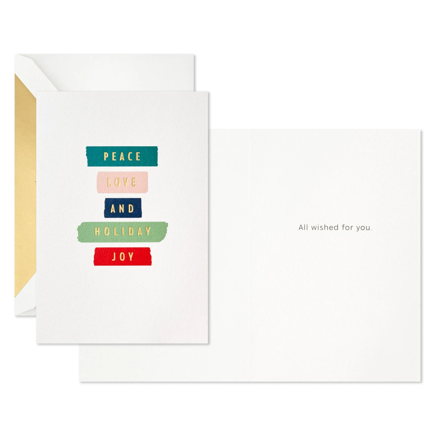 Hallmark Peace, Love And Joy Boxed Christmas Cards, Pack Of 12 4 Hallmark Peace, Love And Joy Boxed Christmas Cards, Pack Of 12 - Image 2