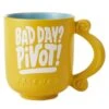Hallmark Friends Pivot Sculpted Mug, 19 Oz. -Hallmark Friends Bad Day Pivot Yellow Coffee Mug 1PCL1000 01