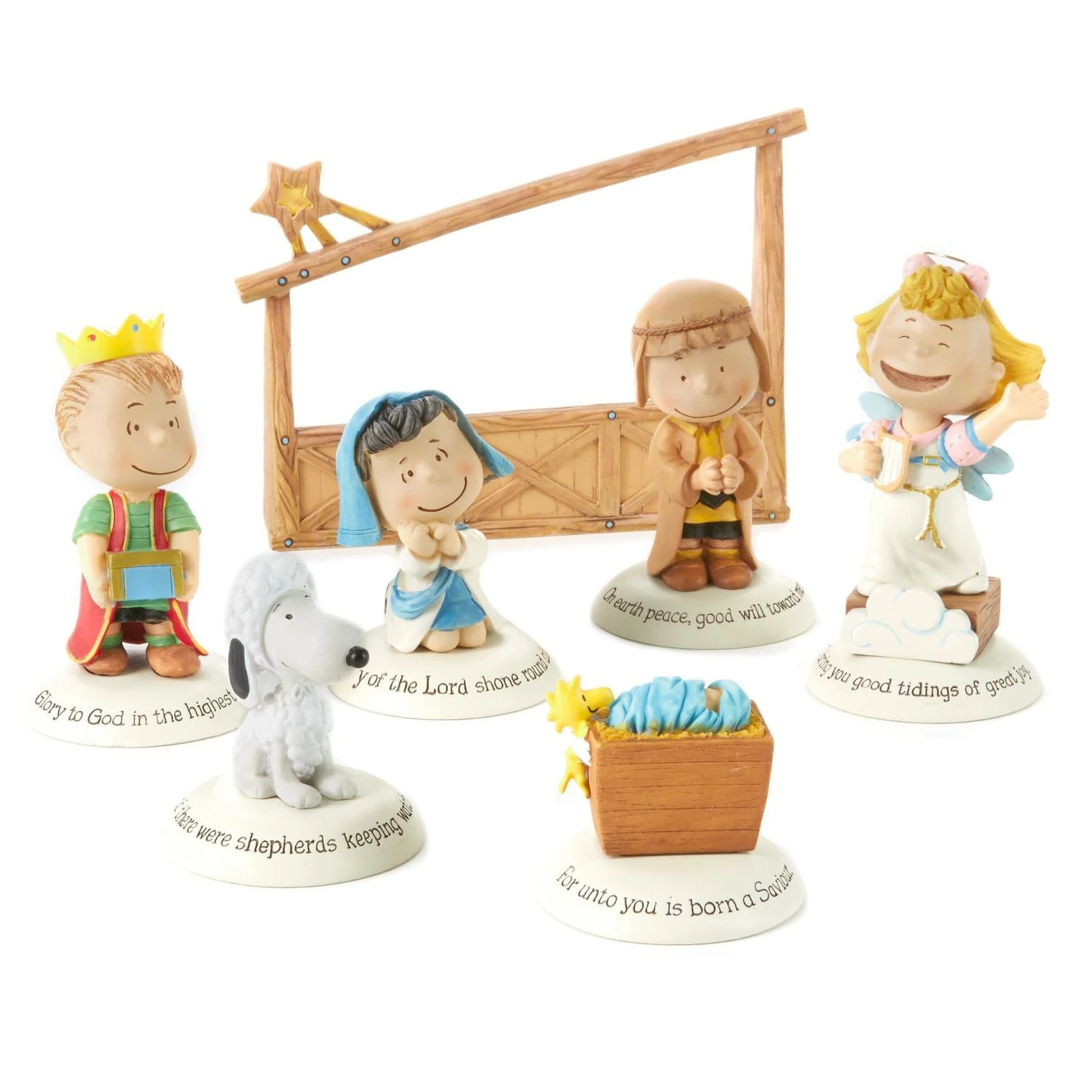 Hallmark Glad Tidings Peanuts® Nativity Set 3 Hallmark Glad Tidings Peanuts® Nativity Set