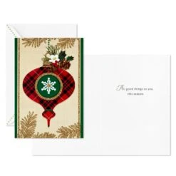 Hallmark Holly And Ornament Boxed Christmas Cards, Pack Of 40 -Hallmark Holly and Ornament Bulk Boxed Christmas Cards 1BXX1026 04