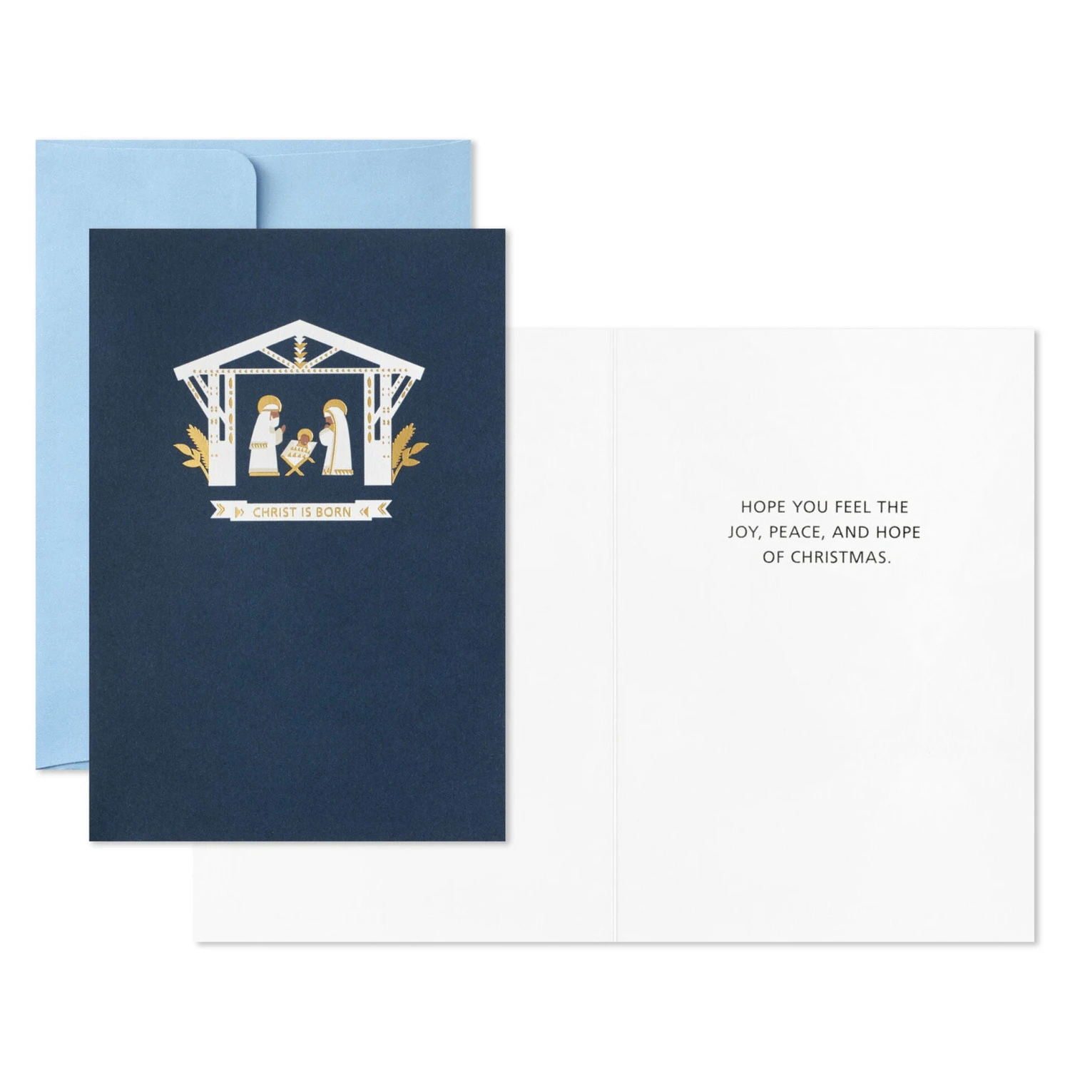 Hallmark Jesus In The Manger Packaged Christmas Cards, Set Of 5 4 Hallmark Jesus In The Manger Packaged Christmas Cards, Set Of 5 - Image 2