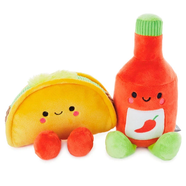 Hallmark Better Together Taco And Hot Sauce Magnetic Plush, 5" 3 Hallmark Better Together Taco And Hot Sauce Magnetic Plush, 5"