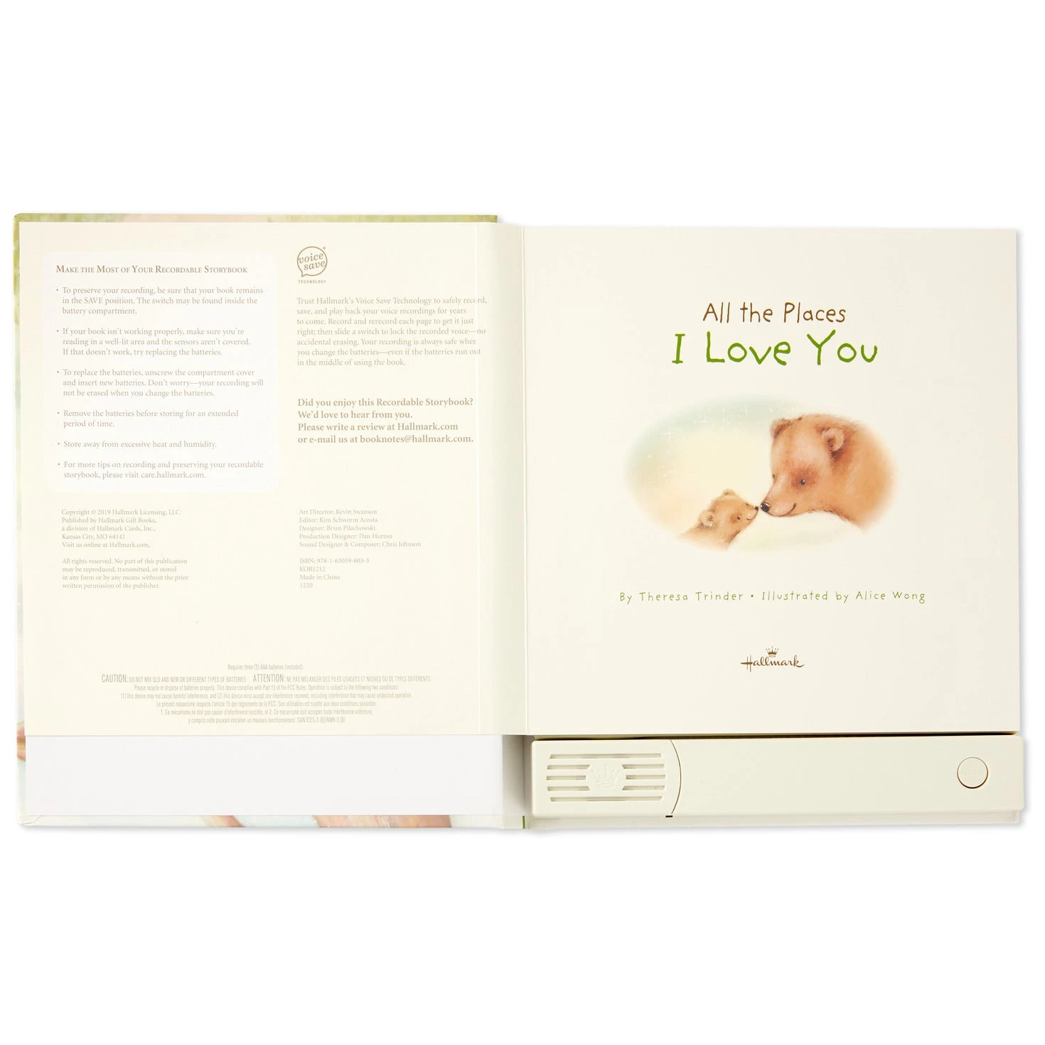 Hallmark All The Places I Love You Recordable Storybook With Music 4 Hallmark All The Places I Love You Recordable Storybook With Music - Image 2