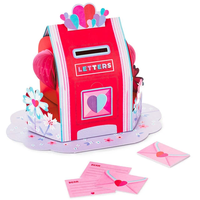 Hallmark Valentine's Day Mailbox Pop-Up Honeycomb Centerpiece With Cards 3 Hallmark Valentine's Day Mailbox Pop-Up Honeycomb Centerpiece With Cards