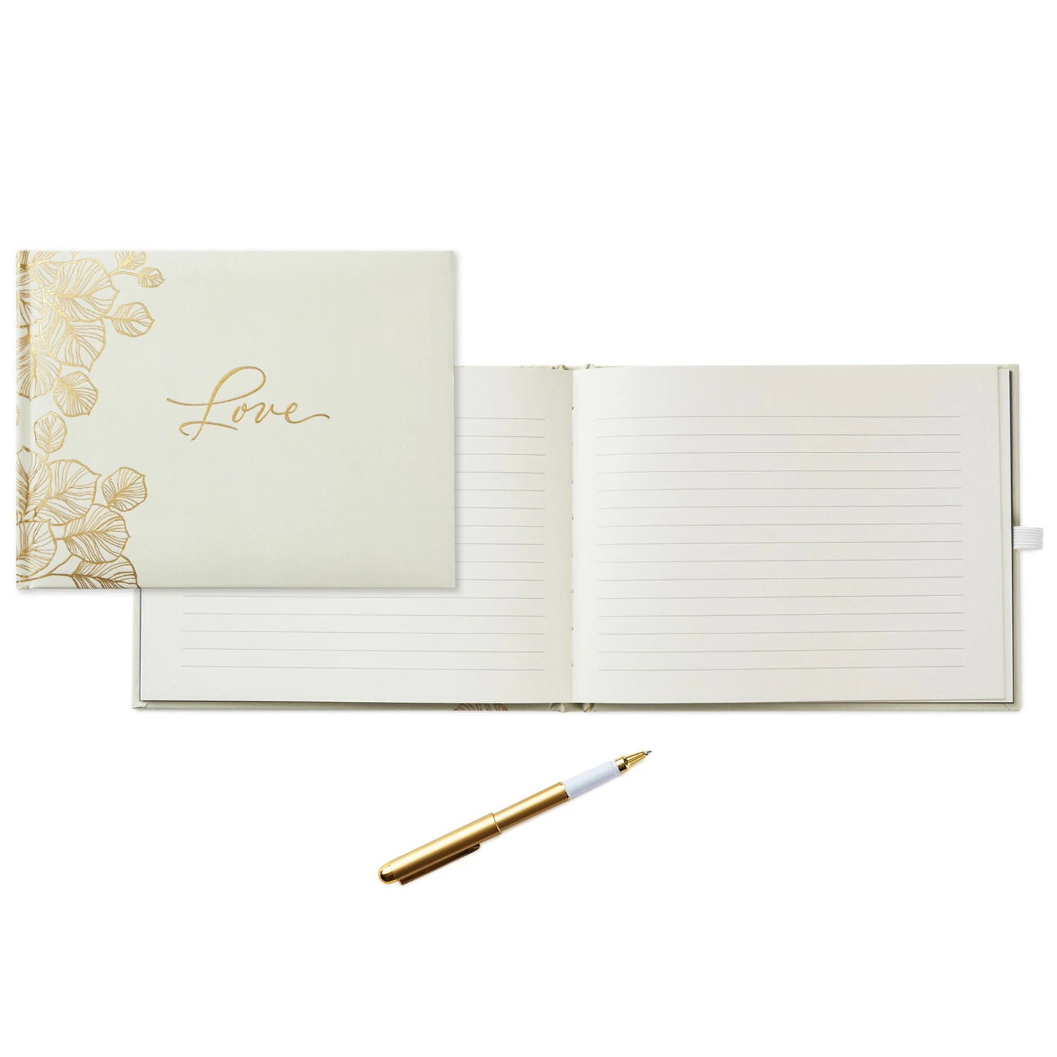 Hallmark Love Wedding Guest Book With Gold Pen 4 Hallmark Love Wedding Guest Book With Gold Pen - Image 2