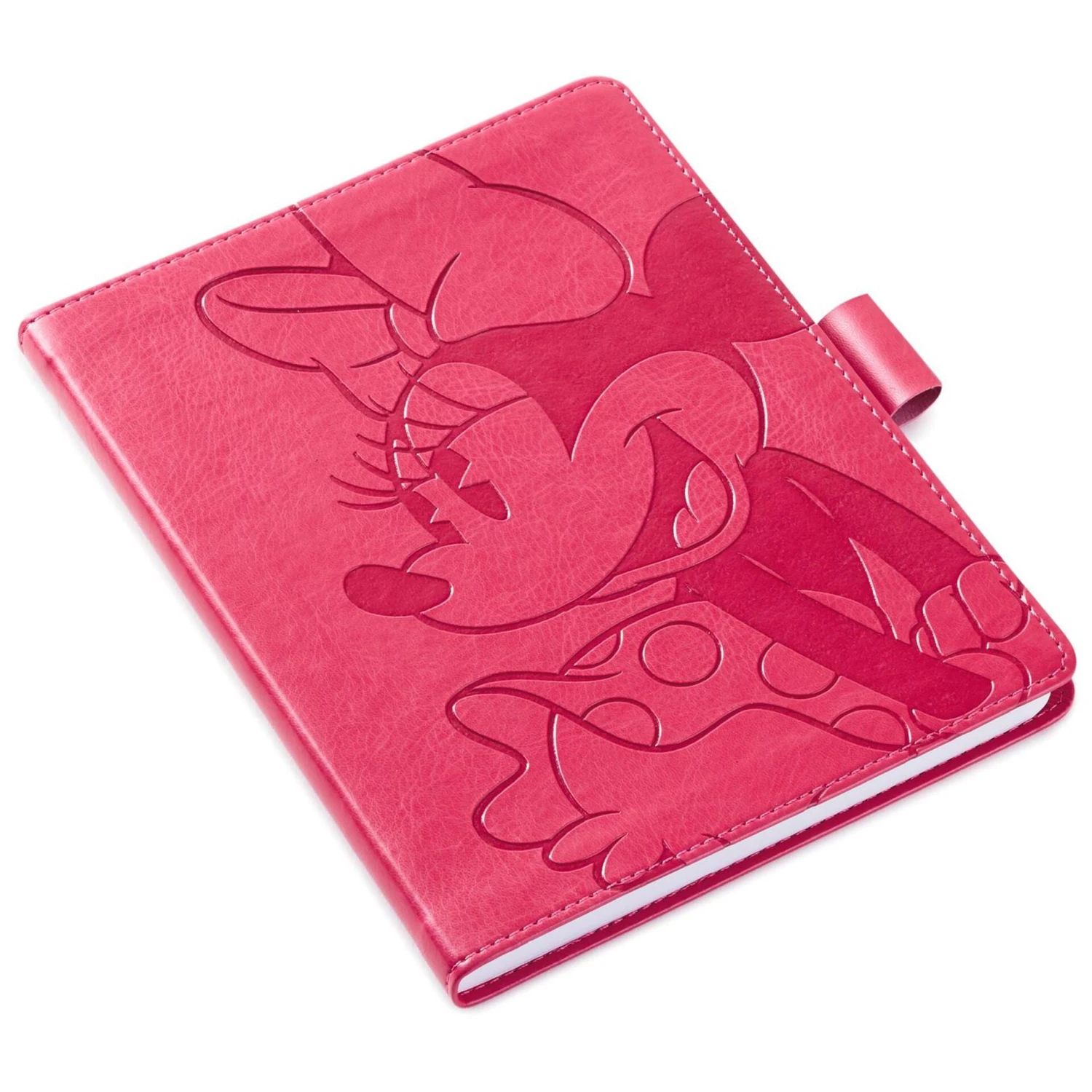 Hallmark Disney Minnie Mouse Pink Faux Leather Notebook 2 Hallmark Disney Minnie Mouse Pink Faux Leather Notebook