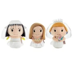 Hallmark Itty Bittys® Friends Monica, Rachel And Phoebe In Wedding Dresses Plush, Set Of 3 -Hallmark Monica Rachel Phoebe Wedding Plush itty bittys 1KDD2140 01
