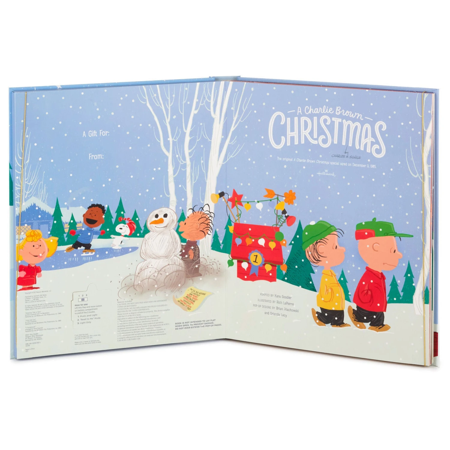 Hallmark Peanuts® A Charlie Brown Christmas Large Lighted Pop-Up Book With Sound 4 Hallmark Peanuts® A Charlie Brown Christmas Large Lighted Pop-Up Book With Sound - Image 2