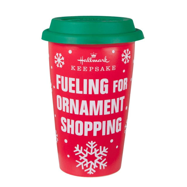 Hallmark 2022 Keepsake Shopping Ceramic Travel Mug 10 Oz. 3 Hallmark 2022 Keepsake Shopping Ceramic Travel Mug 10 Oz.