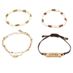 Hallmark Loved Bracelets, Set Of 4 7 Hallmark Loved Bracelets, Set Of 4 -Hallmark REL1081 02