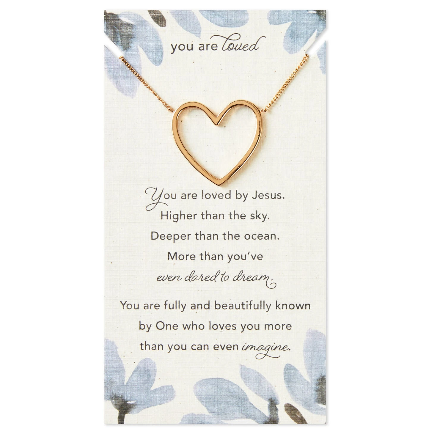 Hallmark You Are Loved Heart Necklace 3 Hallmark You Are Loved Heart Necklace