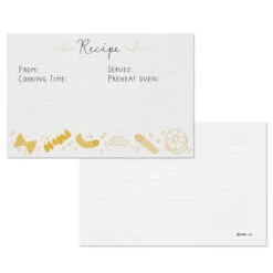 Hallmark Pasta Recipe Cards, Pack Of 36