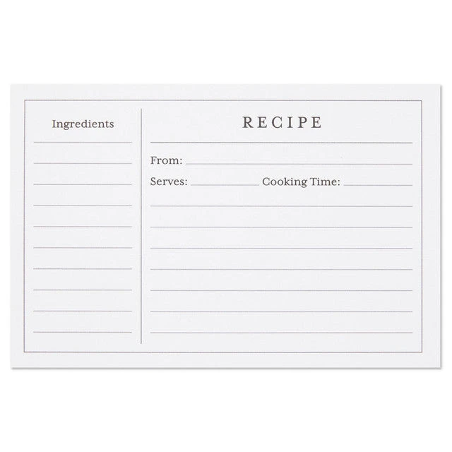 Hallmark Standard Recipe Cards, Pack Of 36 3 Hallmark Standard Recipe Cards, Pack Of 36