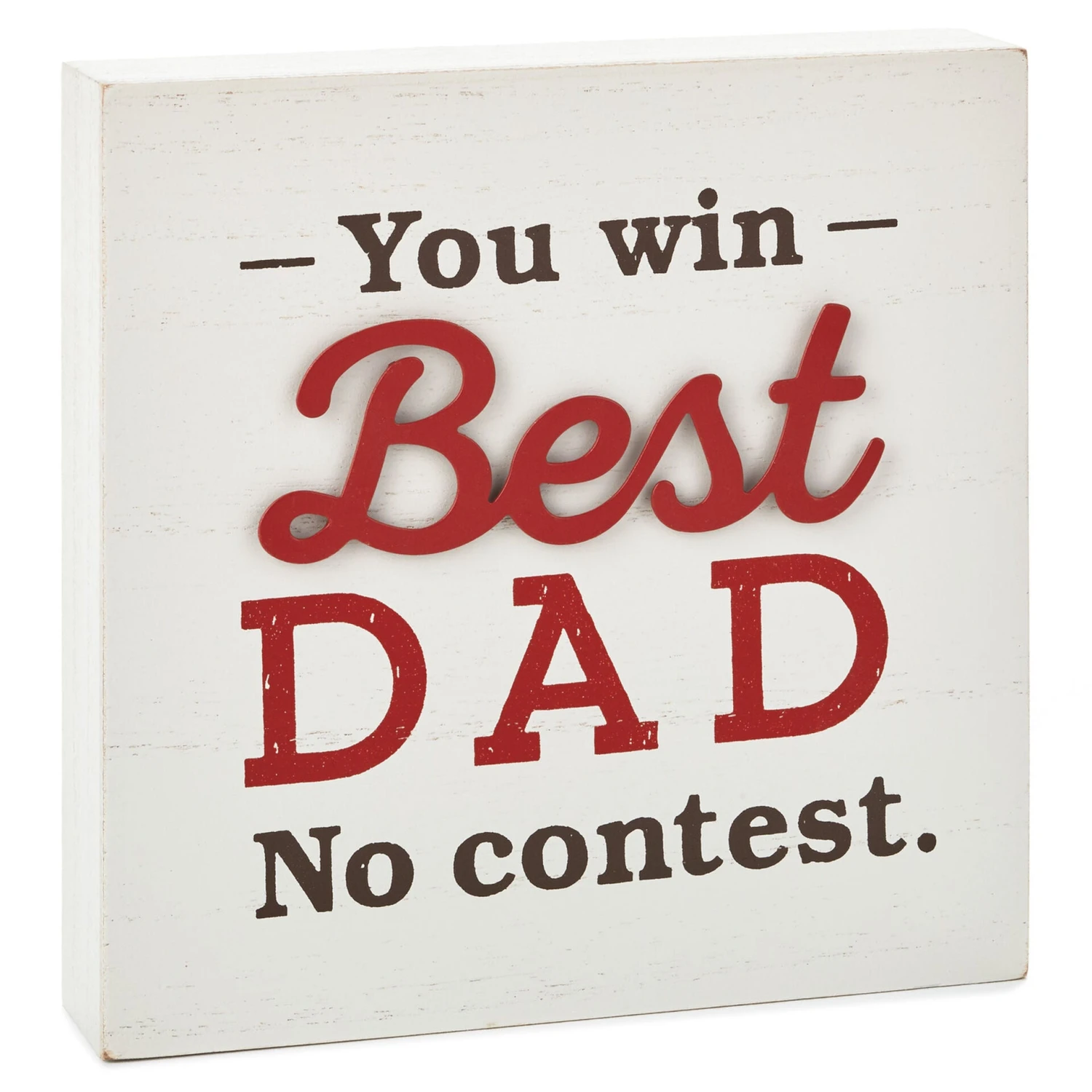 Hallmark You Win Best Dad Wood Quote Sign, 6x6 3 Hallmark You Win Best Dad Wood Quote Sign, 6x6